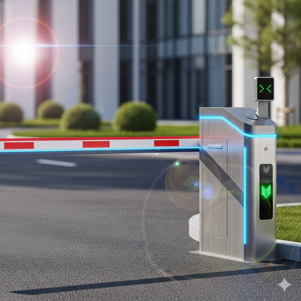 Modern automatic gate barrier system